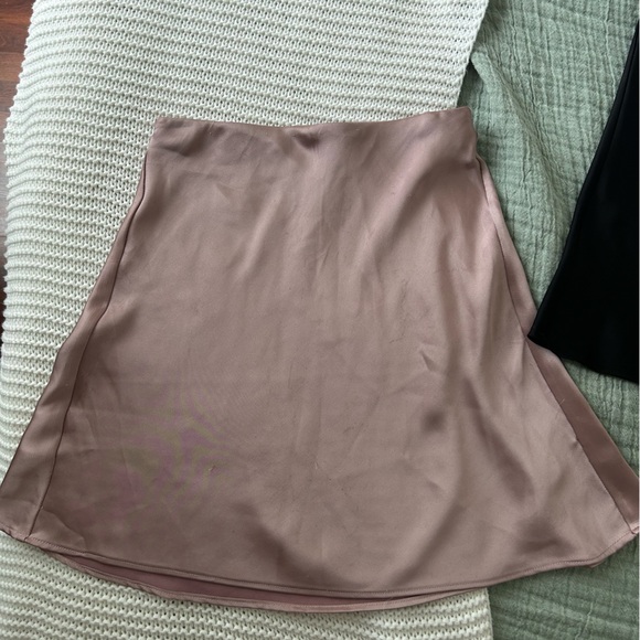 Black and Pink Dynamite satin skirts, both in XXS. - Picture 4 of 8